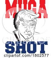 Donald Trump Muga Shot Caricature