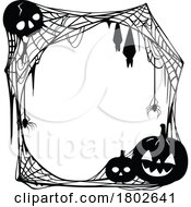 Black And White Halloween Frame