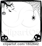 Black And White Halloween Frame