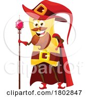Wizard Korte Tagliatelle Pasta Food Mascot