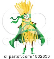 Hero Bucatini Pasta Food Mascot