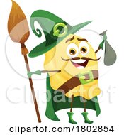 Wizard Orecchiette Pasta Food Mascot by Vector Tradition SM