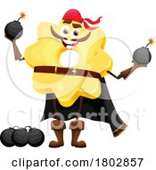 Pirate Stelle Pasta Food Mascot