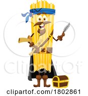 Pirate Lunguine Pasta Food Mascot
