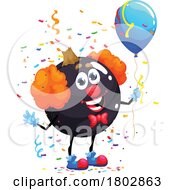 Party Clown Black Currant Food Mascot