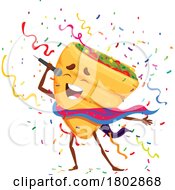Poster, Art Print Of Singing Quesadilla Food Mascot