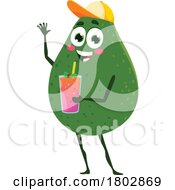 Poster, Art Print Of Avocado Food Mascot