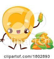 Corn Food Mascot by Vector Tradition SM