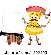 Pirate Farfalle Pasta Food Mascot