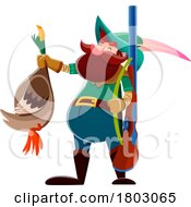 Poster, Art Print Of Gnome Hunter With A Duck