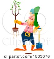 Poster, Art Print Of Gnome Gardener Planting