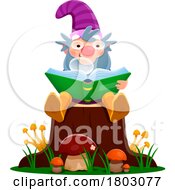 Poster, Art Print Of Gnome Reading
