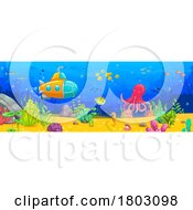Poster, Art Print Of Submarine In The Sea