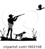 Poster, Art Print Of Duck Hunter And Dog