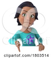 3d Indian Woman On A White Background by Julos
