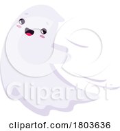 Cute Halloween Ghost by Vector Tradition SM