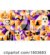 Poster, Art Print Of Halloween Pattern Background
