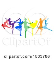 Poster, Art Print Of Ballet Dancer Silhouette Dancers Poses Silhouettes