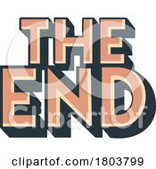 Poster, Art Print Of The End Text Design