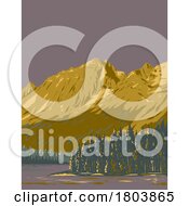 Poster, Art Print Of String Lake In Grand Teton National Park Wyoming Usa Wpa Art Poster
