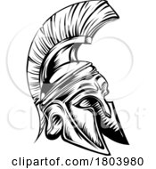 Illustration Of A Roman Helmet by Domenico Condello