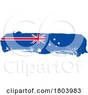 Poster, Art Print Of Brush Australian Flag