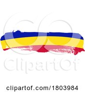 09/20/2023 - Brush Romania Moldova Chad And Andorra Flag