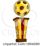 Cartoon Pickleball Trophy by Hit Toon