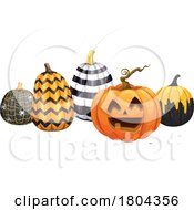 Poster, Art Print Of Halloween Pumpkins