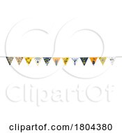 Halloween Party Bunting Border