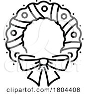 Christmas Wreath Icon by Vector Tradition SM