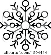 Poster, Art Print Of Christmas Snowflake Icon
