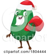 Christmas Avocado Food Mascot