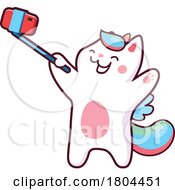 Unicorn Cat Taking A Selfie by Vector Tradition SM