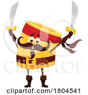 Ditalini Pirate Pasta Food Mascot