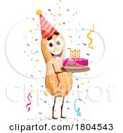 Party Peanut Food Mascot by Vector Tradition SM