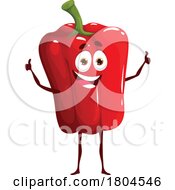 Poster, Art Print Of Red Bell Pepper Food Mascot