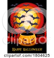 Poster, Art Print Of Happy Halloween Greeting And Background