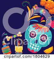 Poster, Art Print Of Day Of The Dead Dia De Los Muertos Background