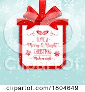 Have A Merry And Bright Christmas Make A Wish Greeting by Vector Tradition SM