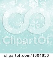 Poster, Art Print Of Background Of Snowflakes