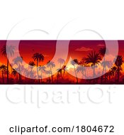 Poster, Art Print Of Palm Trees At Sunset