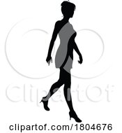 Poster, Art Print Of Woman Walking Silhouette