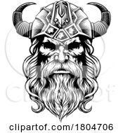 10/02/2023 - Viking Warrior Man Strong Mascot Face In Helmet