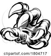 Poster, Art Print Of Claw Monster Hand Dragon Dinosaur Talon Cartoon