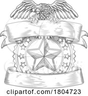 10/03/2023 - Police Military Eagle Badge Shield Sheriff Crest