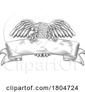 10/03/2023 - Eagle Scroll Symbol Crest Banner Parchment Design