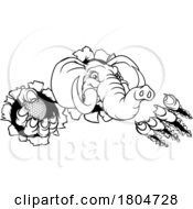 10/03/2023 - Elephant Golf Ball Sports Animal Mascot