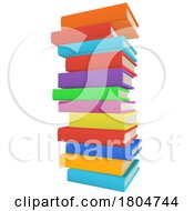 Stack Pile Of Books Illustration