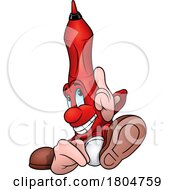 Poster, Art Print Of Cartoon Red Marker Pointing Up